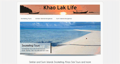 Desktop Screenshot of khaolaklife.com